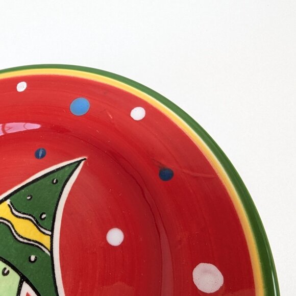 Bella Casa by Ganz Set of 4 Christmas Dessert Plates - Picture 8 of 8